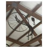 Antique Metal Pulley and Wheel Assembly