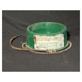 Green Heated Pet Bowl with Power Cord