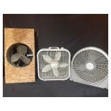 Three Assorted Fans
