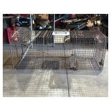 Wire Animal Trap With Spring-Loaded Door
