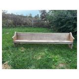 Simple Wooden Church Pew Bench