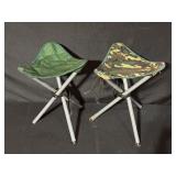 Folding Canvas Tripod Stools
