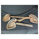 Vintage Metal Tractor Seats, Set of Three