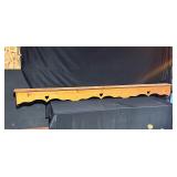 Wooden Shelf With Heart Cutouts