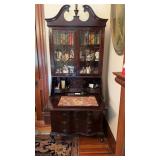 Small antique secretary desk, with three shelf
