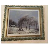 Framed special print on canvas, printed in