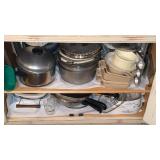 Kitchen cabinet with Paul Revere, cot and frying