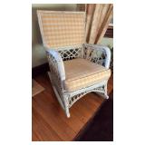 Antique wicker, rocking chair, nice armchair with
