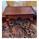 Queen Ann style tea side table, with two pull out