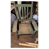 Small antique child, rocking chair, without