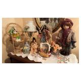 Group lot on top of the dresser, includes a table