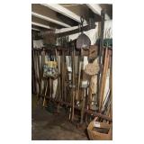 Hand tools, all the tools on the tool rack down
