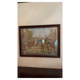 Second antique framed print George Washington on