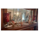 8 vintage candlesticks, four matched pair, that