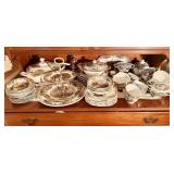 70 piece China set The friendly village by Johnson