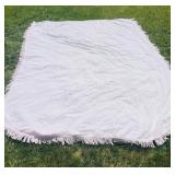 Vintage pink Chanel bedspread, full size