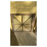 Antique square window with eight separate