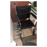 Portable collapsible, wheelchair, with the foot
