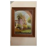 Original Oil Painting on artist board, church,