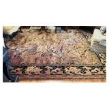 Large room size 12x9 ft carpet, with knotted and