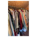 One rack of Vintage Clothing, includes jeans,