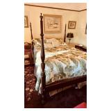 Henkel Harris cherry four poster, queen, bed,