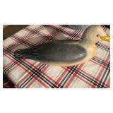 Jimmy Boden carved seagull decoy, with original