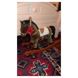 Plush toy, rocking horse, for a small child, with