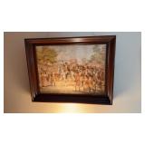 Antique framed print of George Washington on