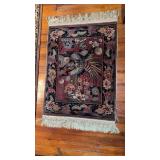 Small carpet rug, one of two matching carpets,