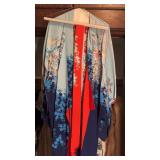 Vintage Japanese, kimono, jacket robe, with the