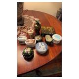 Collection of miniature boxes, that includes one