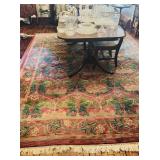 Large room size 9x12 ft carpet, rug, pink and