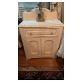 Antique dresser, washstand, one drawer over two