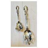 2 sterling silver 925 serving spoons  by Gorham ,