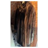 Saks Fifth Avenue faux Brown fur ladies coat