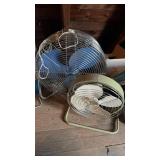 2 electric room fans, larger 24 inch high