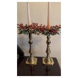 Classic Baldwin, brass, candlesticks, beehive,