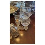 Cut Crystal glass pieces, Waterford, bell,
