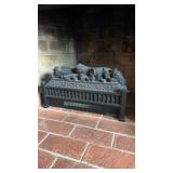 Electric fireplace heater insert, molded plastic