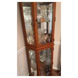 Contents of the corner China cabinet in the
