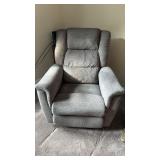 La-Z-Boy gray recliner chair soft gray upholstery