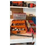 7 containers of nails, screws, and bolts,