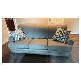Smith Brothers Heather Gray sofa couch room for