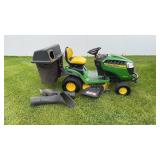John Deere S240 riding tractor mower, with 42