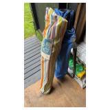 2 portable over the shoulder folding chairs