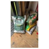 20 pound bag of Pennington, grass seed, a bag of