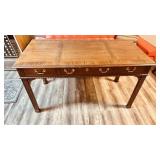 Chippendale style 3 drawer work table, console