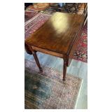 Antique drop leaf table with turned legs ,