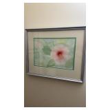 Framed matted, original, watercolor, painting,